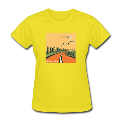 Explore Women's T-Shirt - yellow