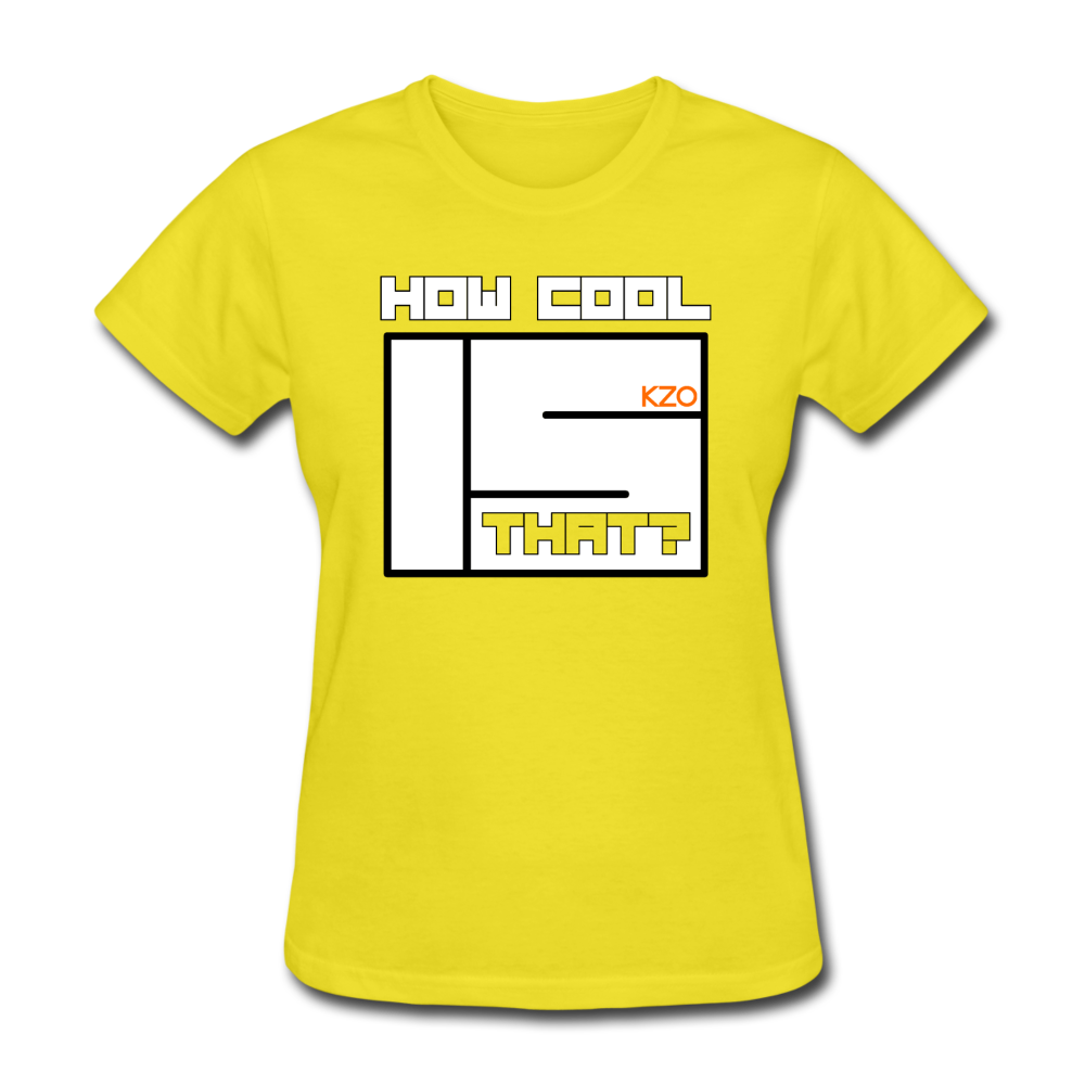 How Cool is That? KZO Women's T-Shirt - yellow