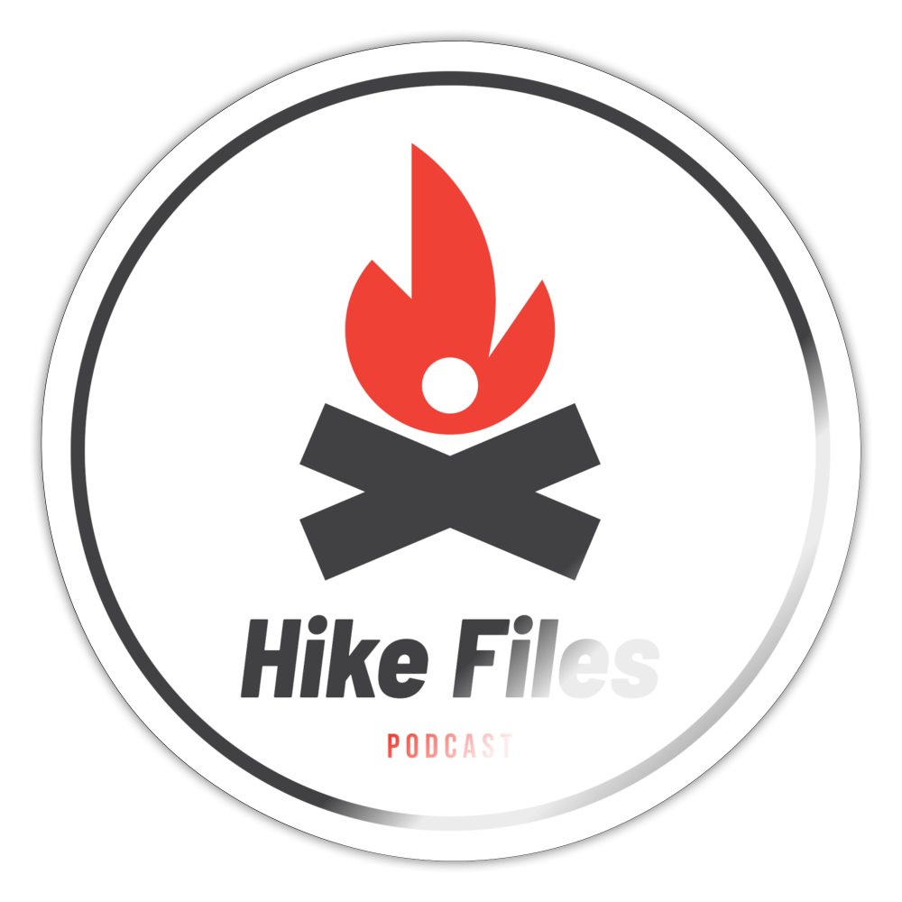 Hike Files Sticker - white glossy
