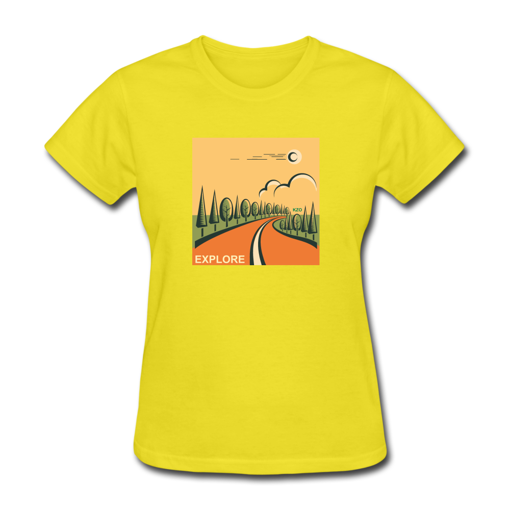 Explore Women's T-Shirt - yellow