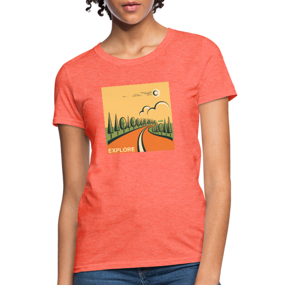 Explore Women's T-Shirt - heather coral