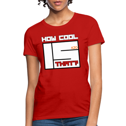 How Cool is That? KZO Women's T-Shirt - red