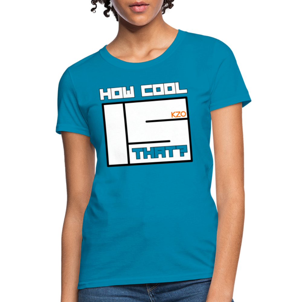 How Cool is That? KZO Women's T-Shirt - turquoise